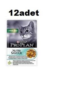 Purina Pro Plan Pro Plan Pouch Kısır Okyanus Balıklı Yaş Kedi Maması 12x85 gr