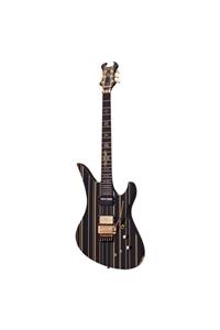 Schecter Synyster Custom Fr Elektro Gitar (Gloss Black & Gold Stripes)