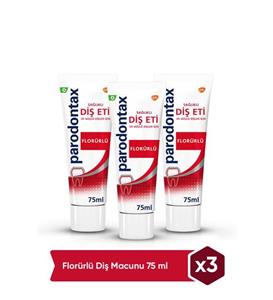 Parodontax Florürlü Diş Macunu 75ml X 3 Adet