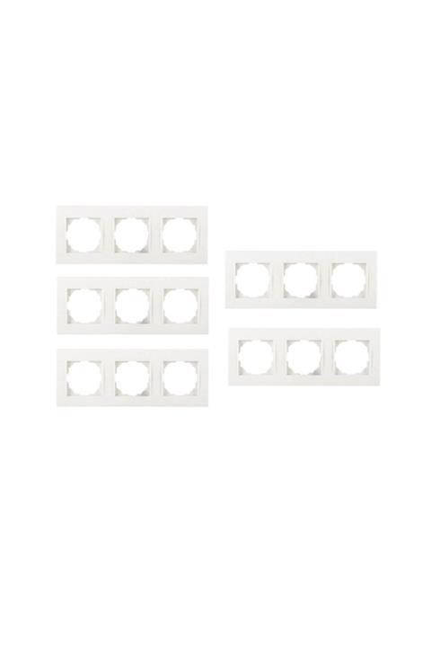 Netelsan Üçlü Beyaz Çerçeve 3 Adet