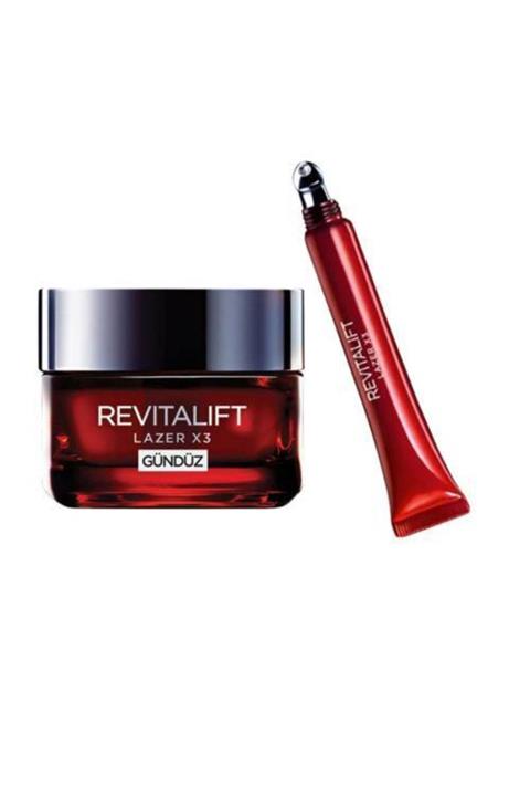 L'Oreal Paris L'oréal Paris Revitalift Lazer X3 Yoğun Yaşlanma Karşıtı Gündüz Kremi Dermo Revitalift Laser X3 Göz