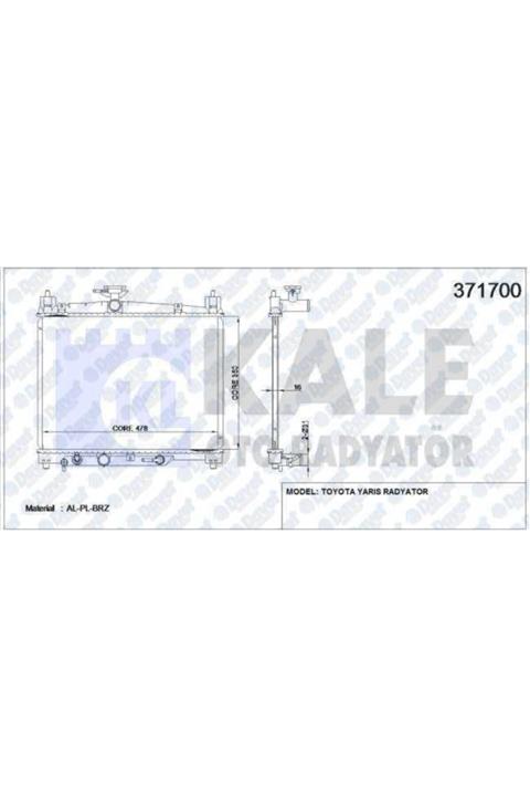 Parçafoni Su Radyatoru Yarıs Al/pl/brz 350x478x16 Otomatık