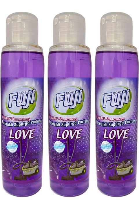 FUJI Sıvı Elektirik Süpürge Parfümü 125 ml Elektirikli Süpürge Kokusu Love Hijyenik Mis Kokulu 3 Adet