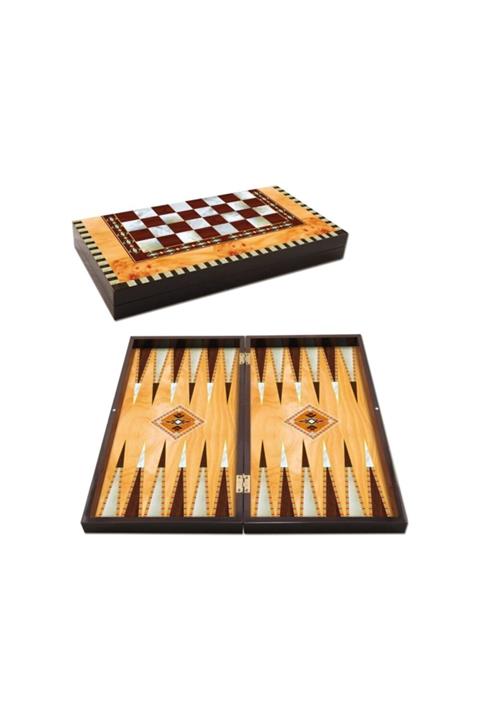 Star Oyun Büyük Boy Mat Desenli Aletleri Polyester Sahra Tavla