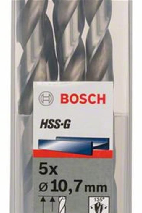 Bosch Hss-g Metal Matkap Ucu 10,7*142 mm 5'li Paket (Gümüş)