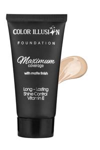 Huncalife Color Illusion Uzun Süre Kalıcı Mat Fondöten Açık Fildişi 30 ml 8690973711588