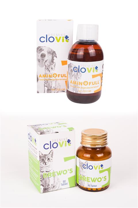 Clovit Cat Aminofull + Cat Brewo's Avantajlı 2'li Set 8680434202809
