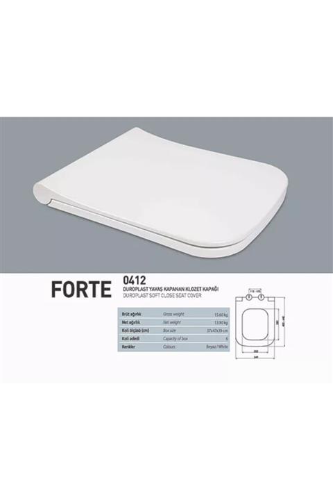 NKP Forte Yavaş Kapanır Klozet Kapağı