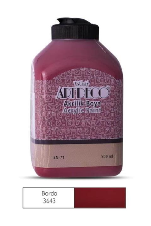 Artdeco 500ml Bordo Akrilik Boya 3643