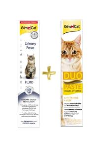 Gimcat Urinary Paste Kedi Macunu 50gr + Duo Paste Peynirli Vitamin Paste 50gr