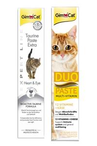 Gimcat Taurine Paste 50gr + Duo Paste Peynirli Multi Vitamin 50gr