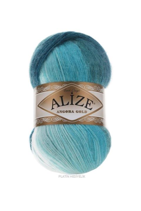 Alize Angora Gold Batik El Örgü İplikleri Yelek Hırka Şal İpi Atkı Kazak İpliği 1892