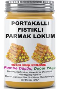 SPANA Portakallı Fıstıklı Parmak Lokum Ev Yapımı Katkısız 330gr