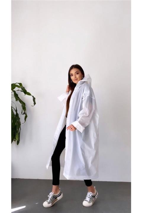 NOBLE Butik Dikişsiz Su Geçirmez Şeffaf Yağmurluk