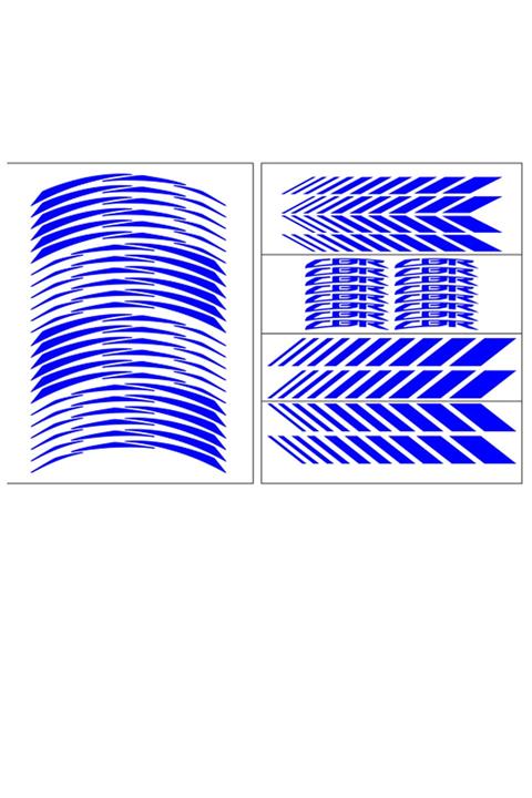 Honda Reflektör Mavi Cbr Racıng Jant Şeridi (cbrşrt003)