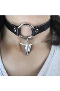 Fugusugu Bull Skull Choker