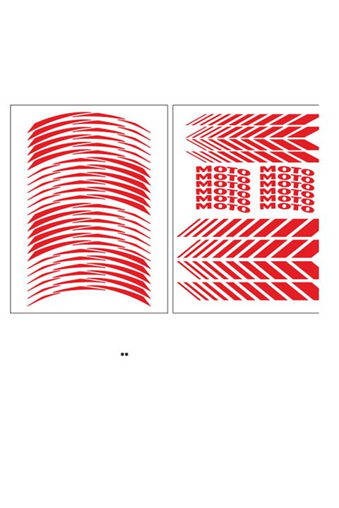 SEVENKARDEŞLER Reflektör Kırmızı Racing Şerit (RCGŞRT006)