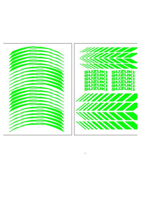 SEVENKARDEŞLER Florasan Yeşil Suzuki Racing Şerit (rcgşrt034)