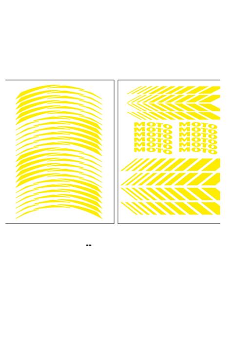 SEVENKARDEŞLER Reflektör Sarı Universal Racing Şerit (rcgşrt008)