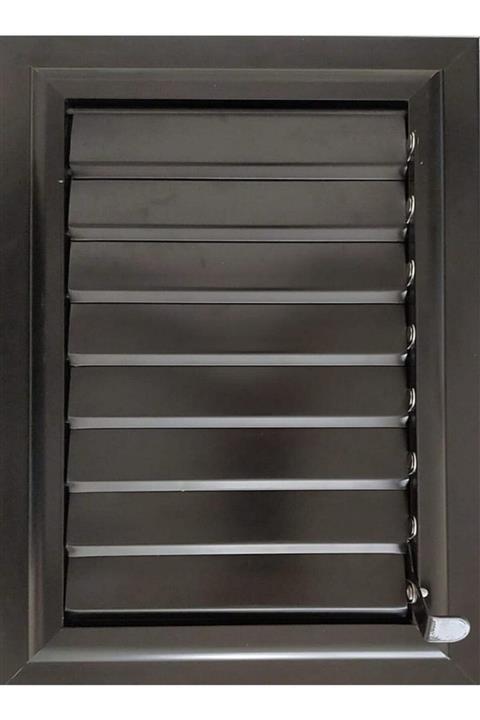 EYLÜL TASARIM 60 X 40 Cm Alüminyum Antrasit Siyah Banyo Wc Panjur Ve Menfezi