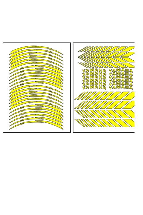 Yamaha Florasan Sarı Racing Şerit (rcgşrt028)