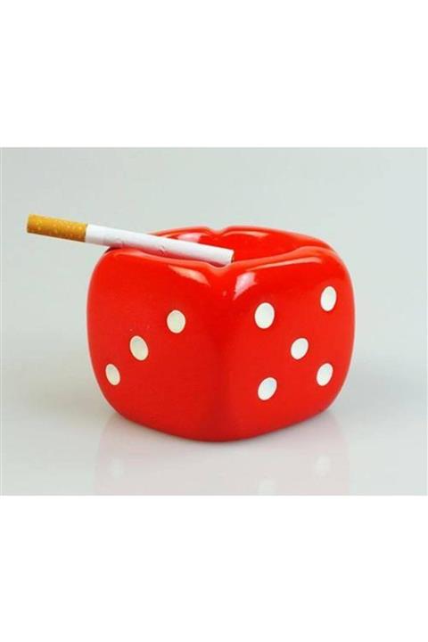 new and single Dekoratif Zar Şeklinde Küllük Seramik Kül Tablası