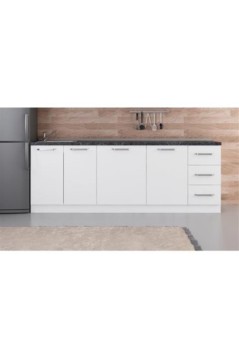 Minar 230 Cm Mutfak Dolabı Beyaz 230-b1-alt Modül