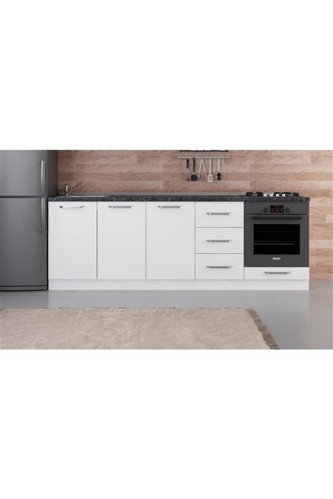 Minar 240 cm Mutfak Dolabı Beyaz 240-b4-alt Modül