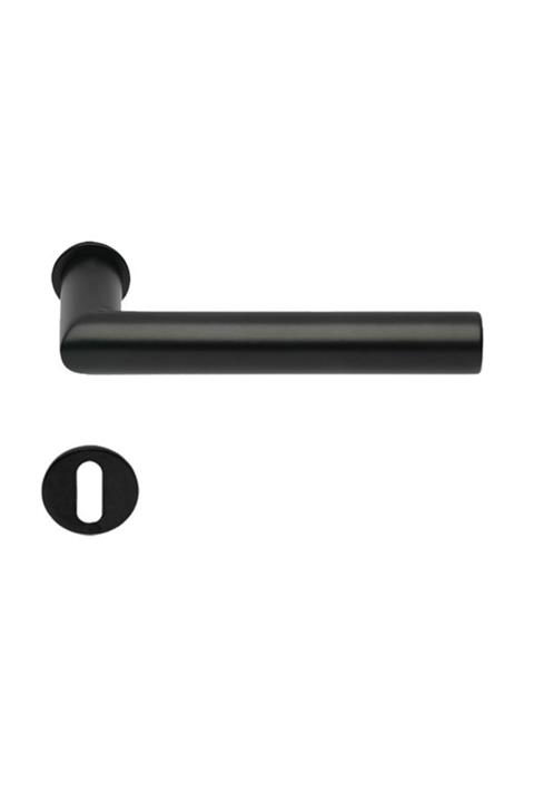 Hafele Mini Werner Oda Kapı Kolu Seti, Mat Siyah Renk