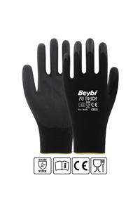 Beybi Pu Touch Polyester Eldiven No:9 Siyah 5 Çift