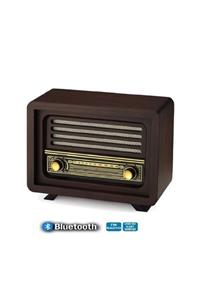 YUSOFT Laleli Model Bluetooth Fm Sd Kart Aux Usb Özellikli Nostaljik Ahşap Radyo Istanbul Model Retro