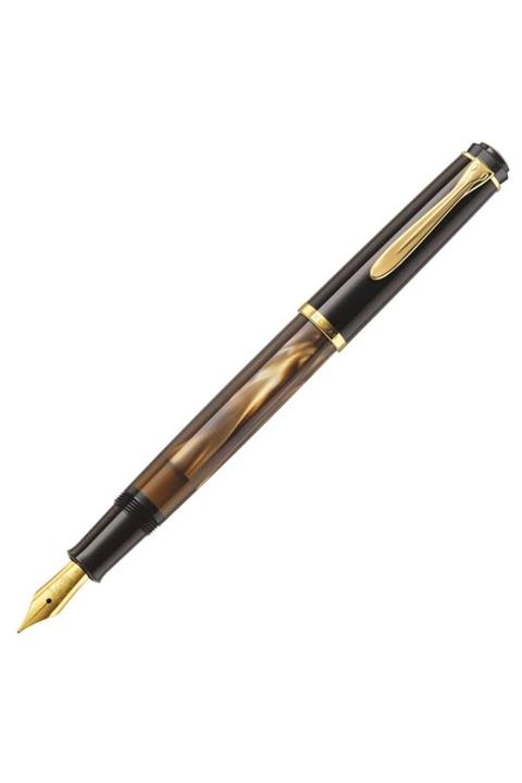 Pelikan M200 Dolma Kalem Marble Brown Ekstra Fine Uç