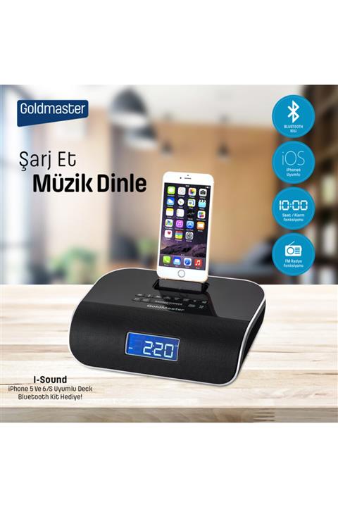 GOLDMASTER I-sound Iphone Ipod Girişli Radyolu Hoparlör