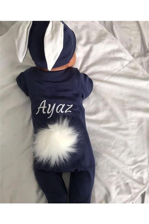For Baby Tavşanlı Bebek Tulum (lacivert)