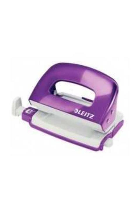 Leitz 5060 Perfaratör Wow Mini Delgeç 10 Sayfa Metalik Mor 50601062