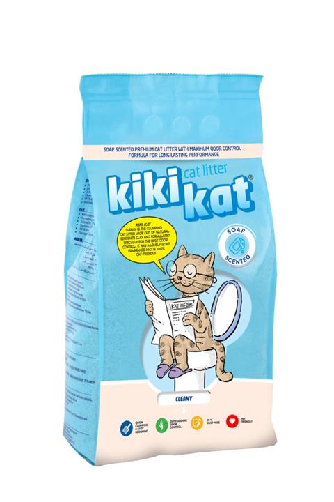 Kikikat Premium Sabun Kokulu Ekstra Güçlü Topaklanan Kedi Kumu 5 lt