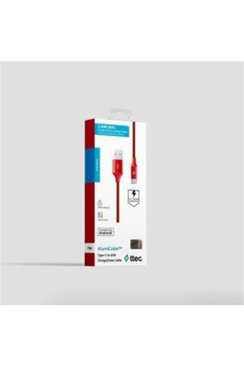 Ttec Örgü Type-c 2dk18k Kablo Kırmızı 120cm