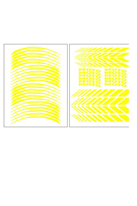 SEVENKARDEŞLER Florasan Sarı Universal Racing Şerit (rcgşrt002)