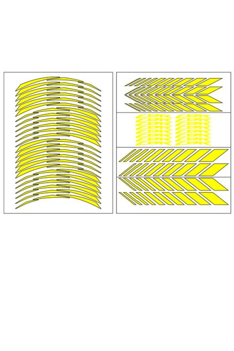 Honda Florasan Sarı Cbr Racıng Jant Şeridi (cbrşrt006)