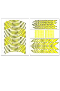 Honda Florasan Sarı Cbr Racıng Jant Şeridi (cbrşrt006)