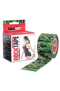 ROCKTAPE Unisex Yeşil Kamuflaj Tasarım Kinezyoloji Bandı 5cmx5m