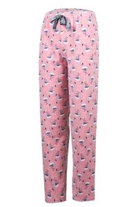 modadrop Kadın Pembe Polar Lastikli Tek Alt Pijama