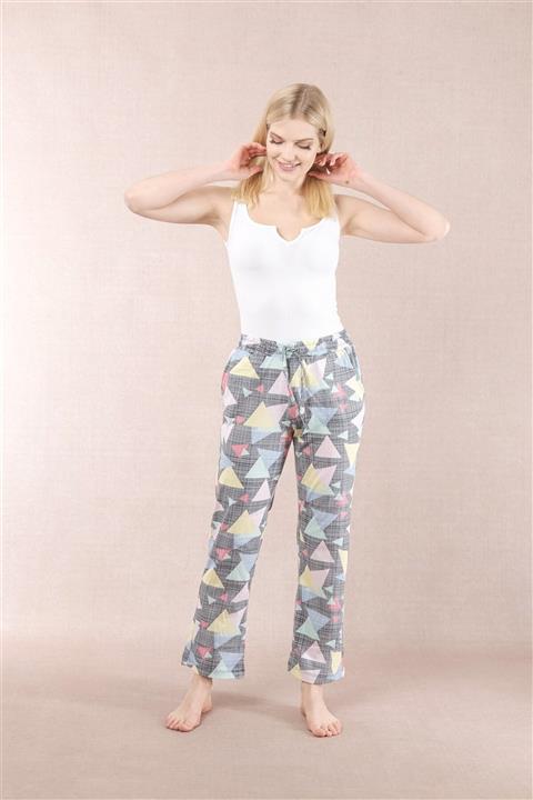 ESPİNA Kadın Üçgen Desenli Cepsiz Pijama