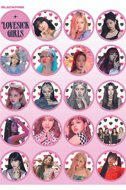 Güneş Kırtasiye Blackpink Yuvarlak Sticker
