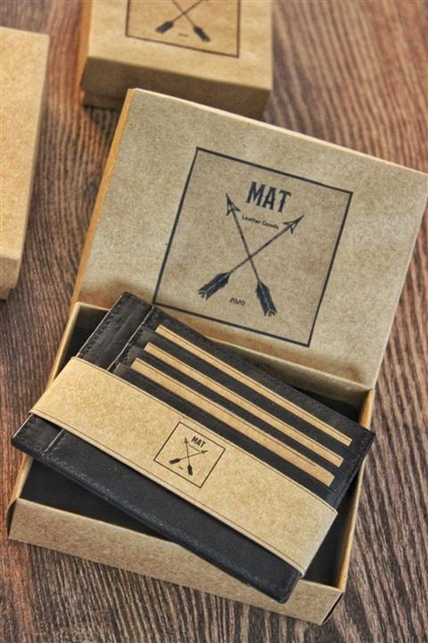 matleather Gerçek Deri Kartlık 8+1 Rustik Siyah