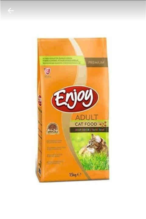 Enjoy Renkli Taneli Yetişkin Kedi Maması 15 Kg