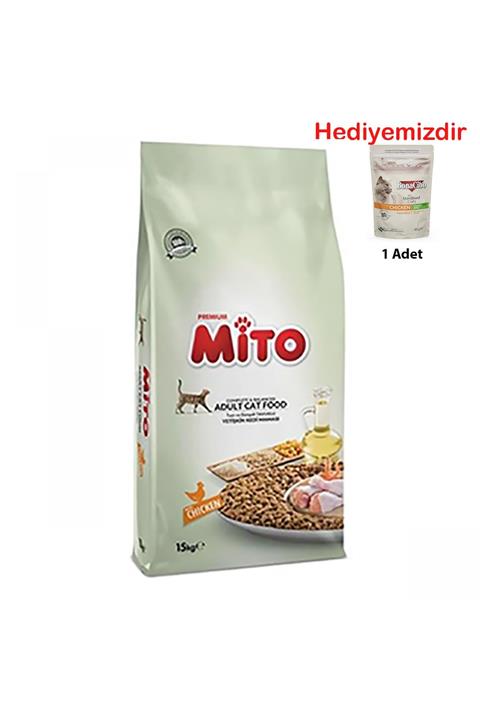 Mito Adult Cat Tavuklu Yetişkin Kedi Maması 15 Kg.