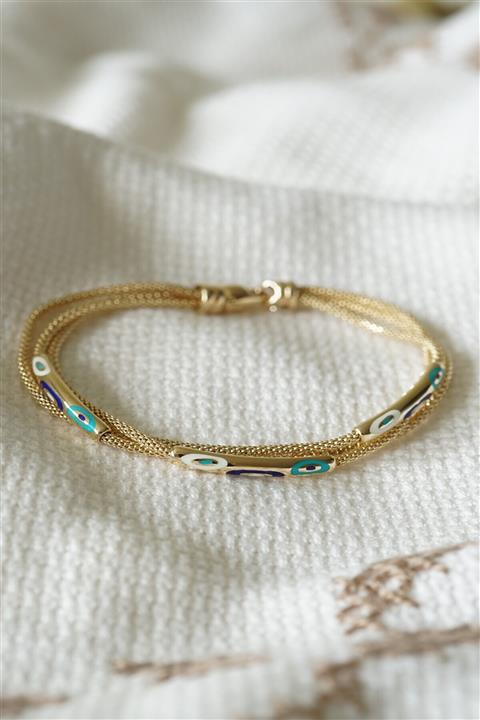 HAMZA YILMAZ MÜCEVHERAT Cetaş Üç Sıra Fortuna Bileklik