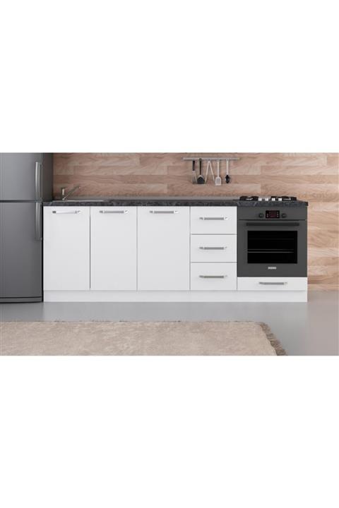 Minar 225cm Cm Mutfak Dolabı Beyaz 225-b3 Alt Modül