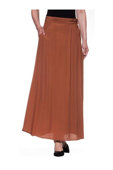 Bulalgiy Kadın Kahve Maxi Etek - Bga404900